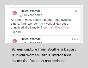 Screen shot from Twitter feed off Southern Baptist 