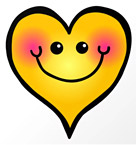 Yellow Smiling Heart Image